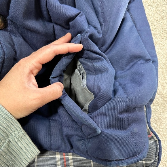 Barbour Men’s Quilted Vest Trekker Waistcoat Padded Country Gilet Navy Size S - Picture 15 of 16